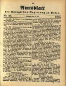 Amtsblatt der Königlichen Regierung zu Posen. 1887.07.12 Nro 28