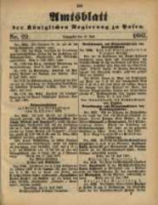 Amtsblatt der Königlichen Regierung zu Posen. 1887.07.19 Nro 29