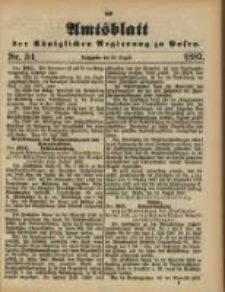 Amtsblatt der Königlichen Regierung zu Posen. 1887.08.23 Nro.34
