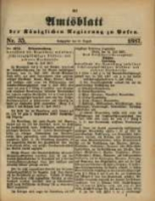 Amtsblatt der Königlichen Regierung zu Posen. 1887.08.30 Nro.35