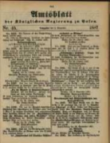 Amtsblatt der Königlichen Regierung zu Posen. 1887.11.08 Nro.45