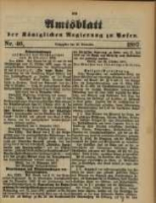 Amtsblatt der Königlichen Regierung zu Posen. 1887.11.15 Nro.46