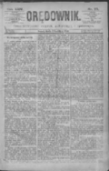 Orędownik: pismo dla spraw politycznych i sp&oacute;łecznych 1895.04.03 R.25 Nr77