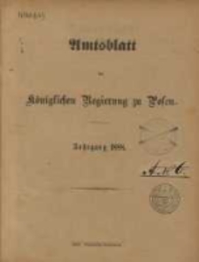 Amtsblatt der Königlichen Regierung zu Posen. 1888.01.03 Nro.1