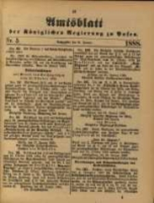 Amtsblatt der Königlichen Regierung zu Posen. 1888.01.31 Nro.5