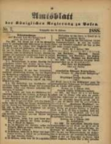 Amtsblatt der Königlichen Regierung zu Posen. 1888.02.14 Nro.7