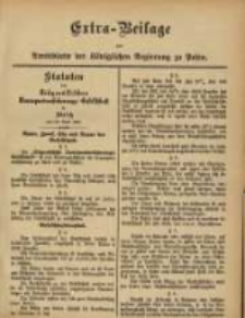 Extra = Beilage zum Amtsblatt der Königlichen Regierung zu Posen.