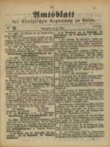 Amtsblatt der Königlichen Regierung zu Posen. 1888.05.22 Nro.21