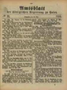Amtsblatt der Königlichen Regierung zu Posen. 1888.05.29 Nro.22