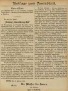 Beilage zum Amtsblatt