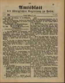 Amtsblatt der Königlichen Regierung zu Posen. 1888.07.17 Nro.29