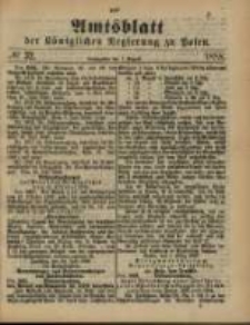 Amtsblatt der Königlichen Regierung zu Posen. 1888.08.07 Nro.32