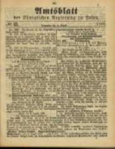 Amtsblatt der Königlichen Regierung zu Posen. 1888.08.14 Nro.33