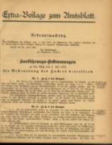 Extra = Beilage zum Amtsblatt