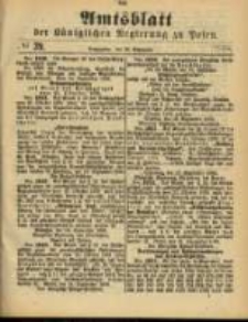 Amtsblatt der Königlichen Regierung zu Posen. 1888.09.25 Nro.39