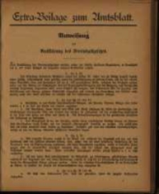 Extra=Beilage zum Amtsblatt