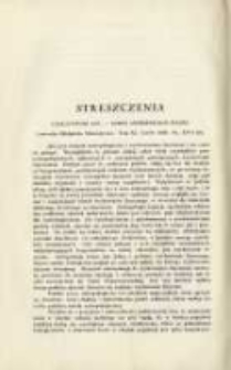 Streszczenia: Przegląd Sportowo-Lekarski 1930.07/12 R.2 Nr3/4