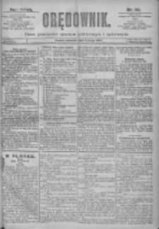 Orędownik: pismo dla spraw politycznych i spółecznych 1897.02.11 R.27 Nr33