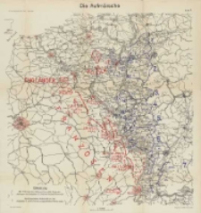 Die Grenzschlachten im Westen: mit vielen Skizzen im Text und zwölf Karten. Die Aufmärsche Bd.1 Karte 1