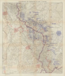Die Grenzschlachten im Westen: mit vielen Skizzen im Text und zwölf Karten. Operationen der deutschen 6 und 7 Armee Bd.1 Karte 4