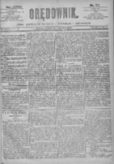 Orędownik: pismo dla spraw politycznych i spółecznych 1897.04.04 R.27 Nr77