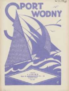 Sport Wodny: dwutygodnik poświęcony sprawom wioślarstwa, żeglarstwa, pływactwa, turystyki wodnej i jachtingu motorowego 1933.07.01 R.9 Nr10