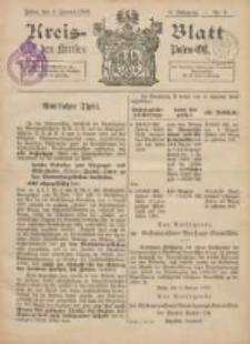 Kreis-Blatt des Kreises Posen-Ost 1896.01.04 Jg.9 Nr1