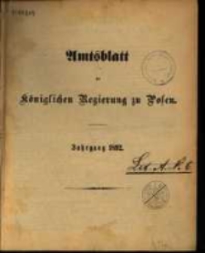 Amtsblatt der Königlichen Regierung zu Posen. 1892.01.05 Nro.1
