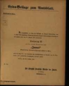 Extra = Beilage zum Amtsblatt
