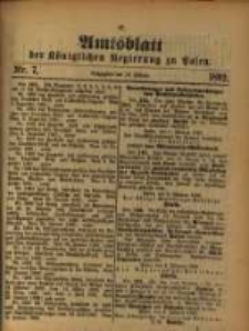 Amtsblatt der Königlichen Regierung zu Posen. 1892.02.16 Nro.7
