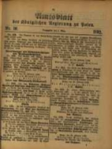 Amtsblatt der Königlichen Regierung zu Posen. 1892.03.08 Nro.10