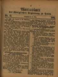 Amtsblatt der Königlichen Regierung zu Posen. 1892.03.29 Nro.13