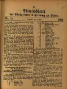 Amtsblatt der Königlichen Regierung zu Posen. 1892.04.12 Nro.15