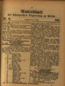 Amtsblatt der Königlichen Regierung zu Posen. 1892.04.19 Nro.16