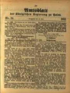 Amtsblatt der Königlichen Regierung zu Posen. 1892.06.14 Nro.24