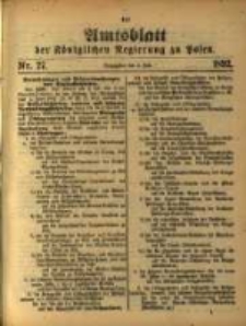Amtsblatt der Königlichen Regierung zu Posen. 1892.07.05 Nro.27