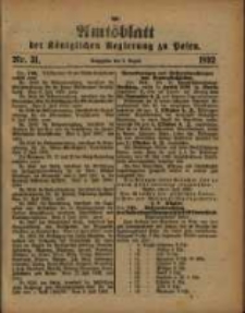 Amtsblatt der Königlichen Regierung zu Posen. 1892.08.02 Nro.31