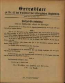 Extrablatt zu Nr. 41 des Amtsblatt der Königlichen Regierung...14 October 1892
