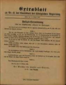 Extrablatt zu Nr. 41 des Amtsblatt der Königlichen Regierung...14 October 1892