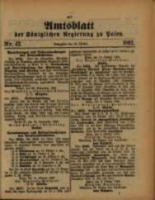 Amtsblatt der Königlichen Regierung zu Posen. 1892.10.18 Nro.42