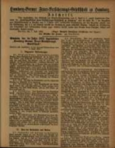 Hamburg = Bremer Feuer = Versicherungs = Gesellschaft zu Hamburg
