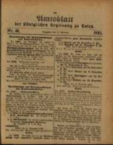 Amtsblatt der Königlichen Regierung zu Posen. 1892.11.15 Nro.46