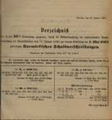 Verzeichniss …. vom 10. Januar 1893 … am 1. Mai 1893..