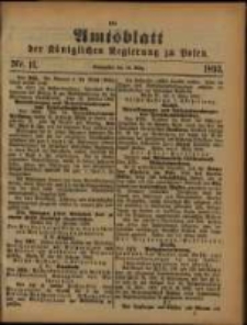 Amtsblatt der Königlichen Regierung zu Posen. 1893.03.14 Nro.11