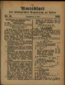 Amtsblatt der Königlichen Regierung zu Posen. 1893.04.11 Nro.15