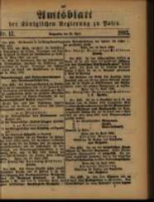 Amtsblatt der Königlichen Regierung zu Posen. 1893.04.25 Nro.17
