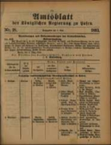 Amtsblatt der Königlichen Regierung zu Posen. 1893.05.02 Nro.18
