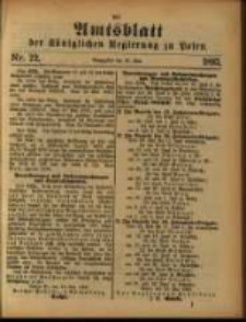 Amtsblatt der Königlichen Regierung zu Posen. 1893.05.30 Nro.22