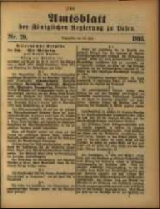 Amtsblatt der Königlichen Regierung zu Posen. 1893.07.18 Nro.29