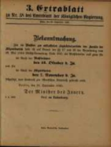 Extrablatt zu Nr. 38 des Amtsblatt der Königlichen Regierung. Posen, den 25. September 1893